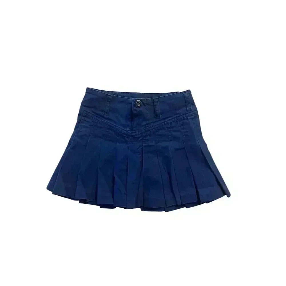 Ralph Lauren Girls' Pleated Skirt Blue Size 3T Classic Design